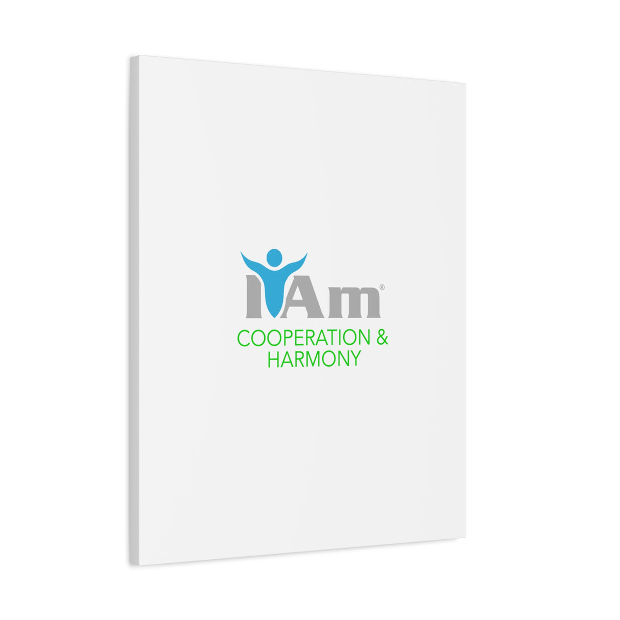 I Am Cooperation and Hamony Canvas Wall Art - Inspirational Home Decor