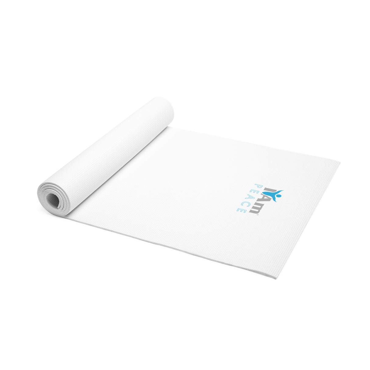 I Am Peace Affirmation Foam Yoga Mat - I Am Peace Design for Mindfulness and Meditation