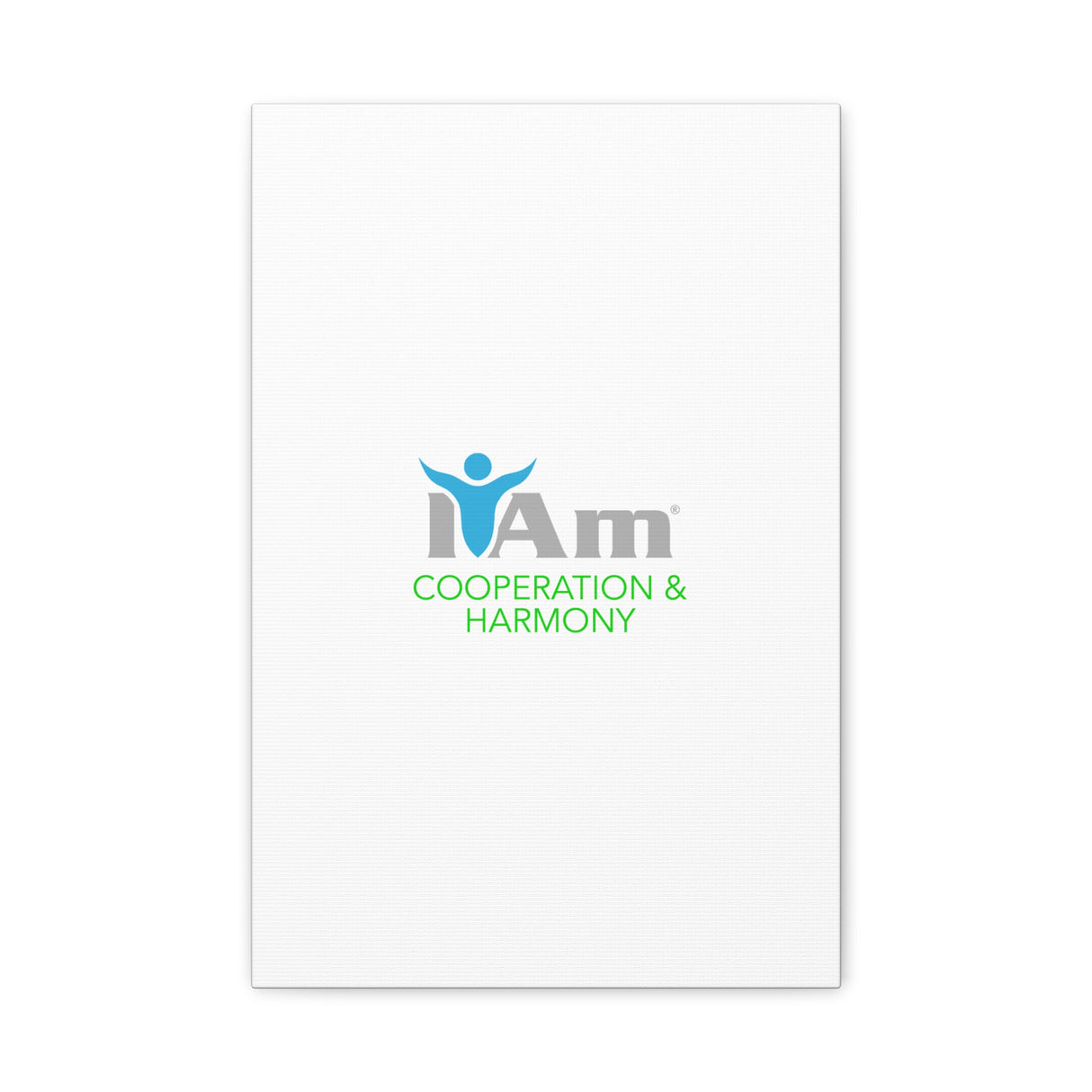 I Am Cooperation and Hamony Canvas Wall Art - Inspirational Home Decor