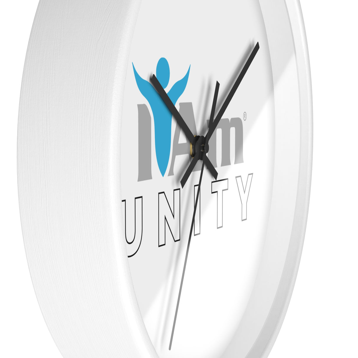 "I Am Unity" Motivational Wall Clock - Modern Home Decor for Mindfulness and Serenity