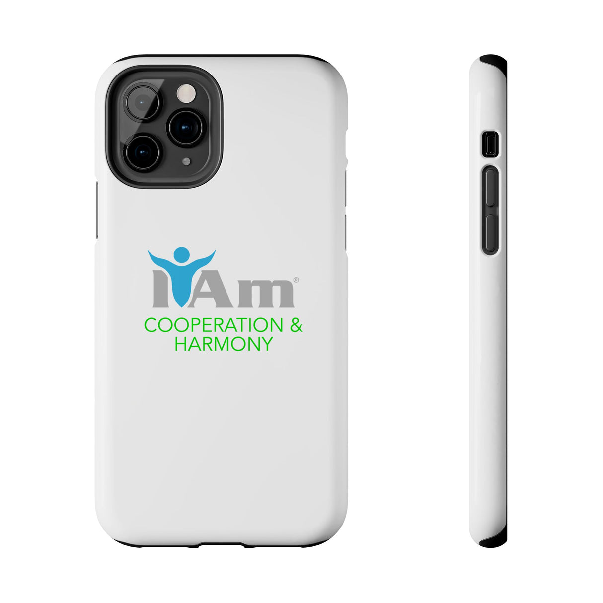 "I Am Cooperation and Harmony" Affirmation Inspirational Tough Phone Case - I Am Cooperation and Harmony Motivational Design