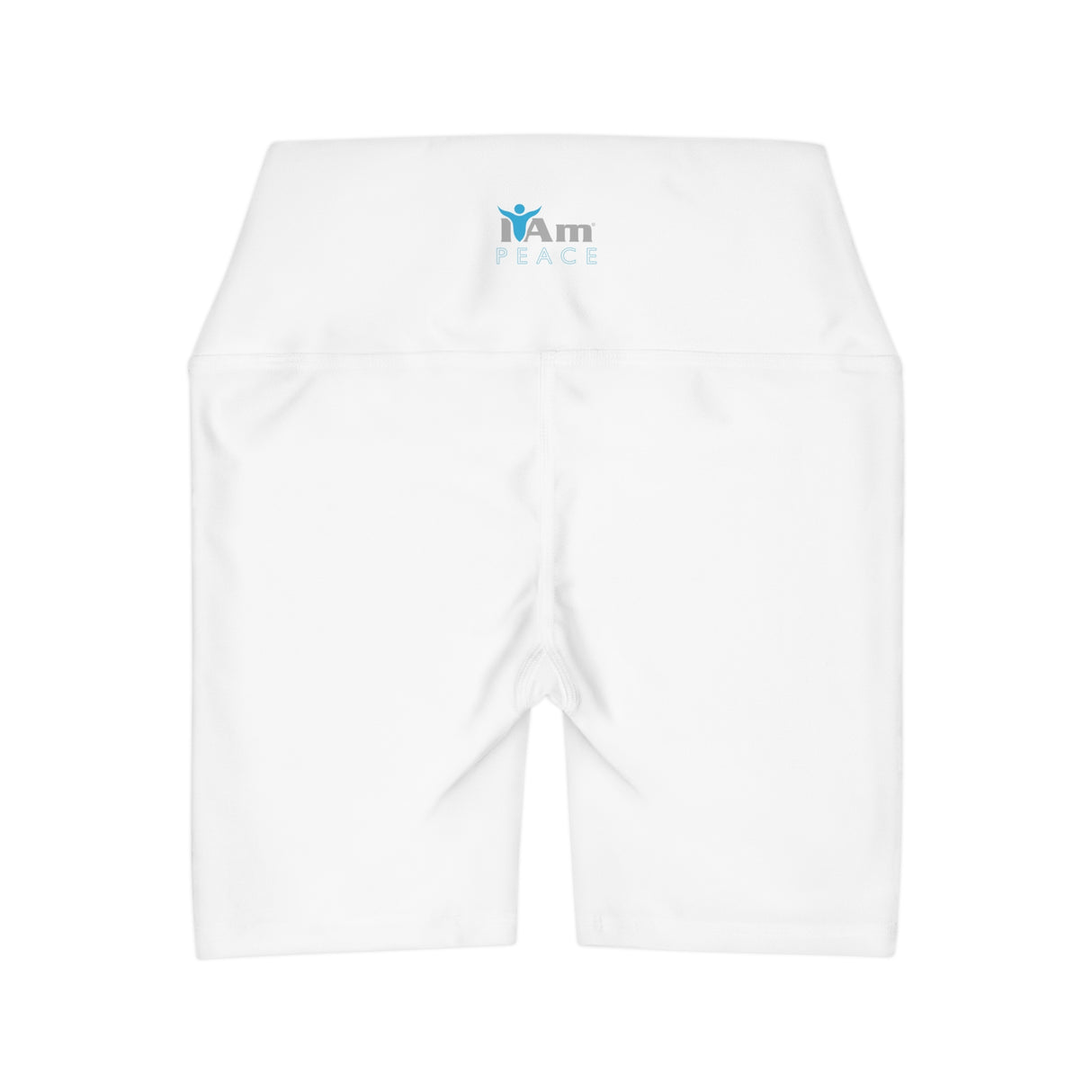 I Am Peace High Waisted Yoga Shorts - Comfortable Activewear for Mindful Practice