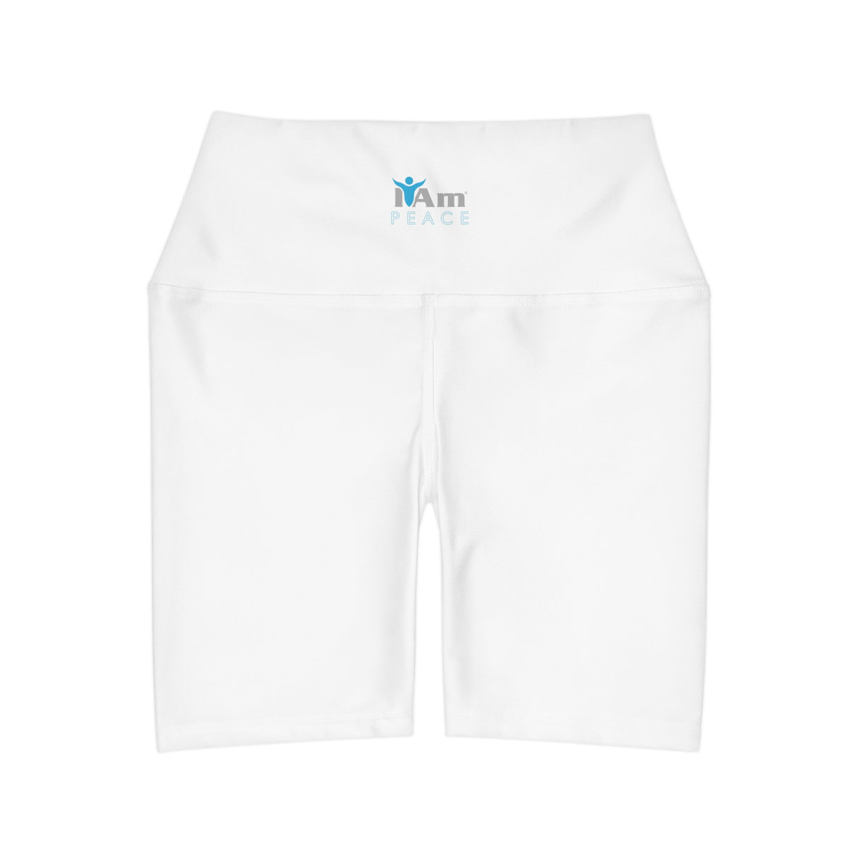 I Am Peace High Waisted Yoga Shorts - Comfortable Activewear for Mindful Practice