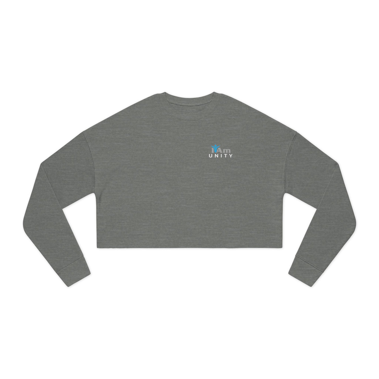 'I Am Unity' Stylish Women's Cropped Sweatshirt - Perfect for Casual Looks