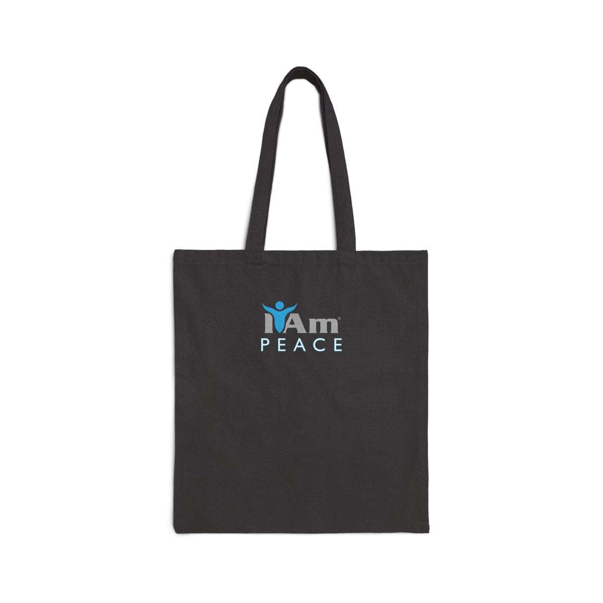I Am Peace Cotton Canvas Tote Bag - Eco-Friendly Motivational Tote for Everyday Use