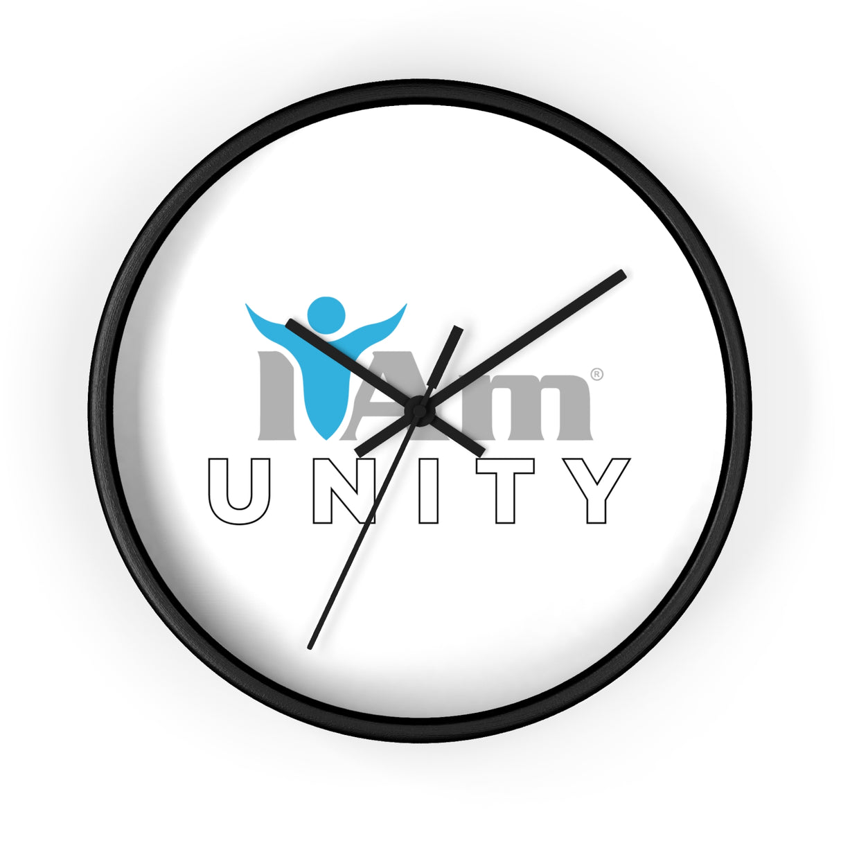 "I Am Unity" Motivational Wall Clock - Modern Home Decor for Mindfulness and Serenity