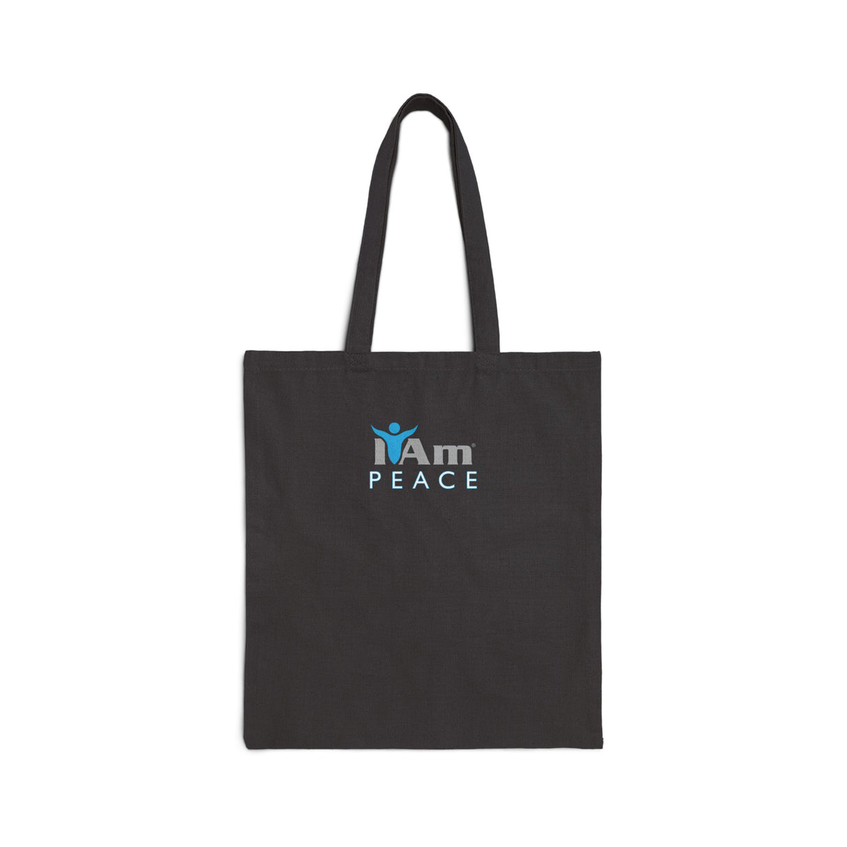 I Am Peace Cotton Canvas Tote Bag - Eco-Friendly Motivational Tote for Everyday Use