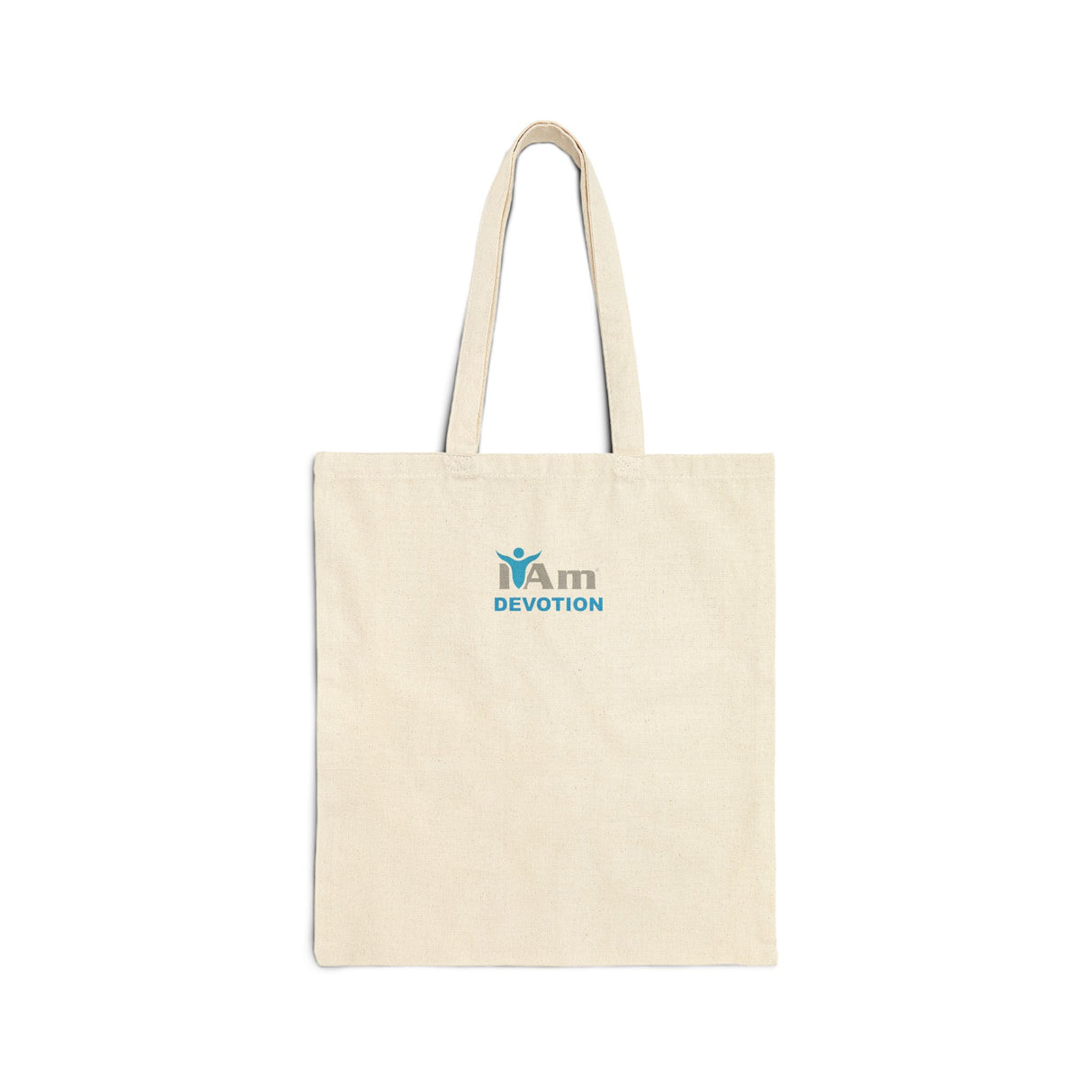 I Am Devotion Cotton Canvas Tote Bag - Eco-Friendly Motivational Tote for Everyday Use