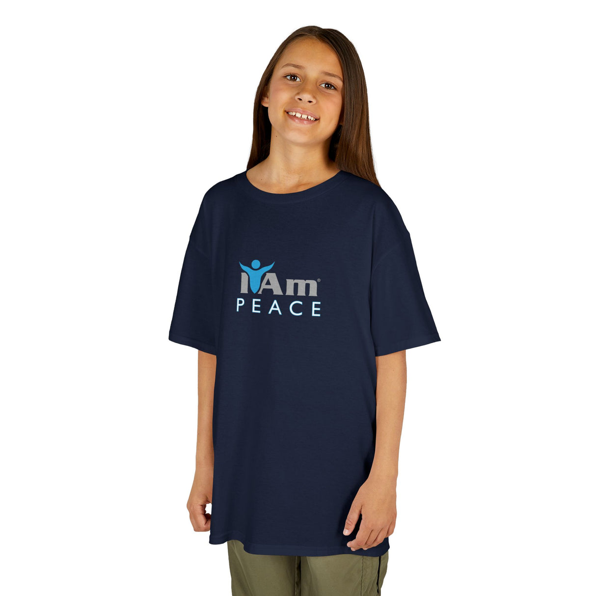 Girls Heavy Cotton 'I Am Peace'™ Tee