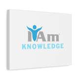 I Am Knowledge Canvas Wall Art - Inspirational Home Decor