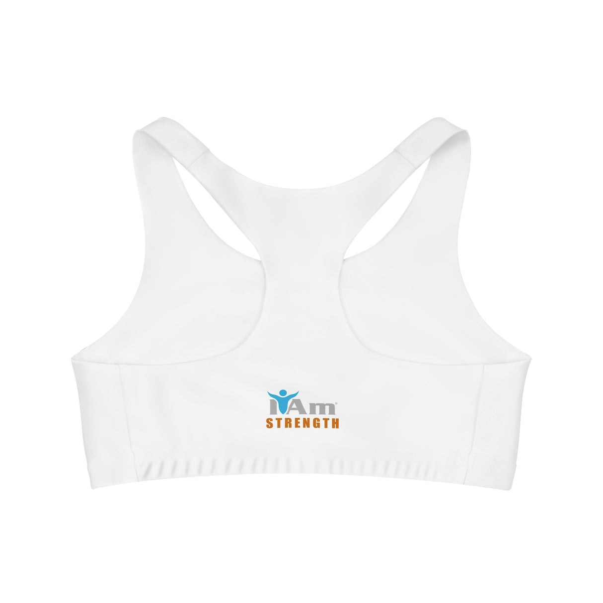 I Am Strength Affirmation Seamless Sports Bra - Empowering Workout Gear for Active Women