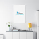 I Am Knowledge Canvas Wall Art - Inspirational Home Decor