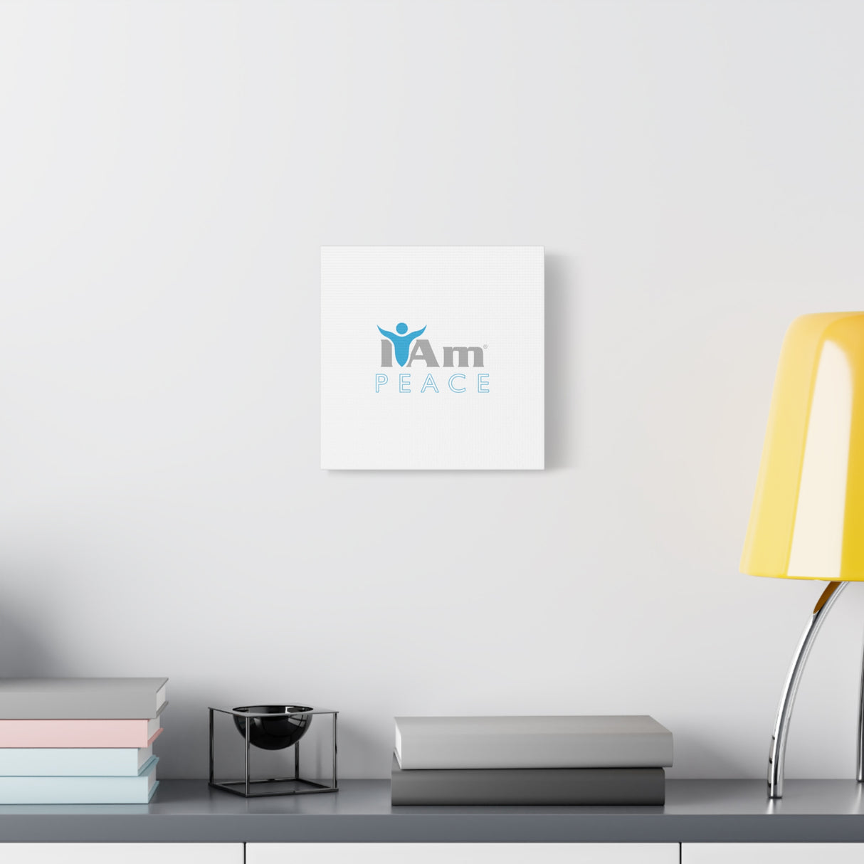 I Am Peace Canvas Wall Art - Inspirational Home Decor