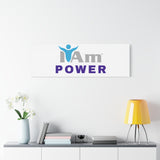 I Am Power Canvas Wall Art - Inspirational Home Decor