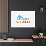 I Am Strength Canvas Wall Art - Inspirational Home Decor