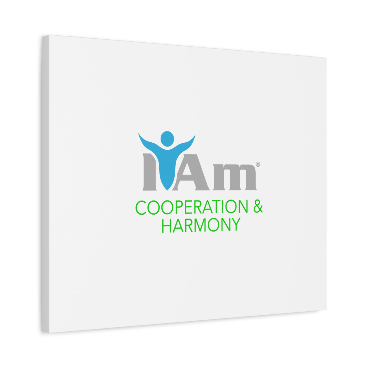 I Am Cooperation and Hamony Canvas Wall Art - Inspirational Home Decor