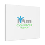 I Am Cooperation and Hamony Canvas Wall Art - Inspirational Home Decor