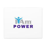 I Am Power Canvas Wall Art - Inspirational Home Decor