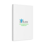 I Am Cooperation and Hamony Canvas Wall Art - Inspirational Home Decor