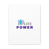 I Am Power Canvas Wall Art - Inspirational Home Decor