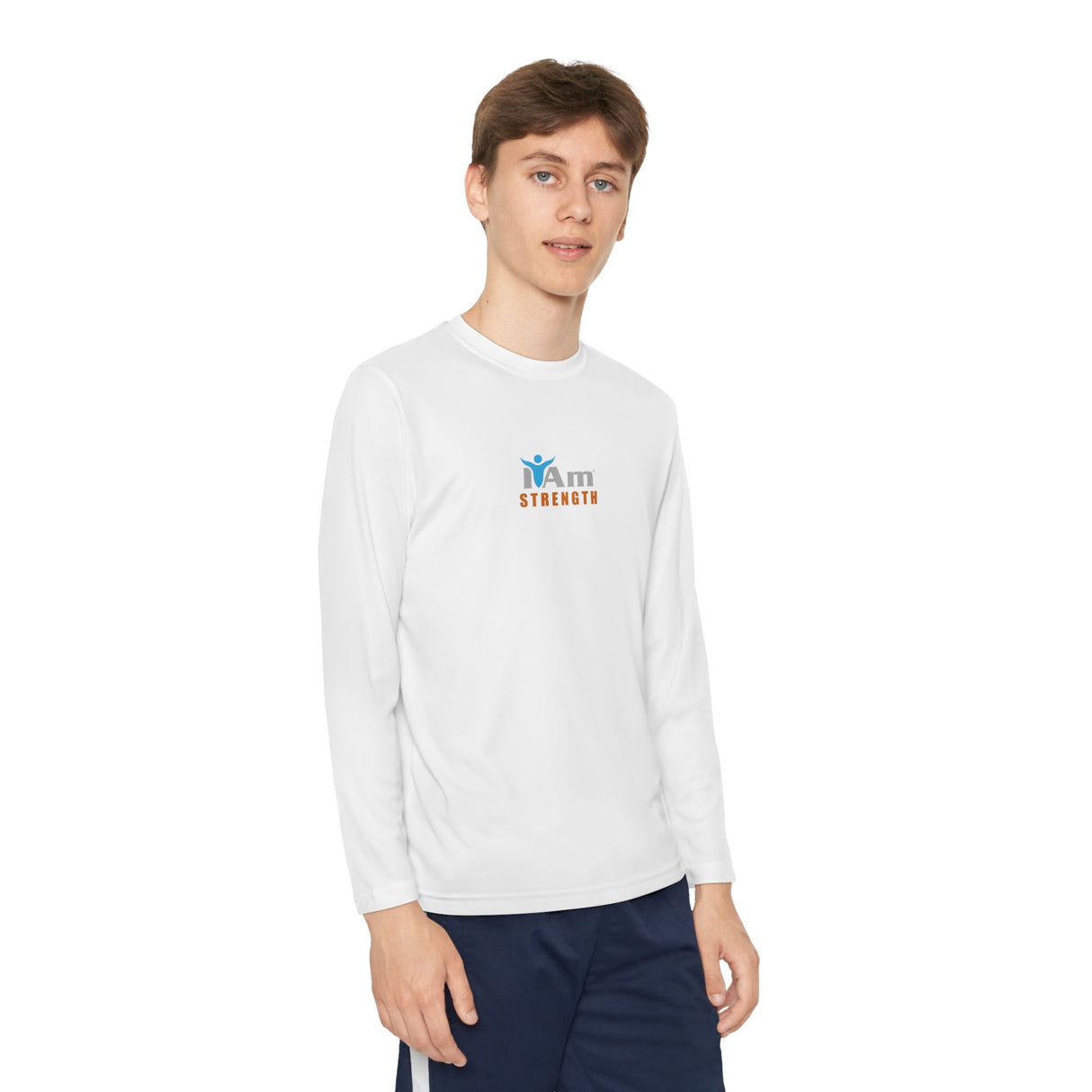 Boys' 'I Am Strength" Long Sleeve Tee - "I Am Strength" Fitness Shirt