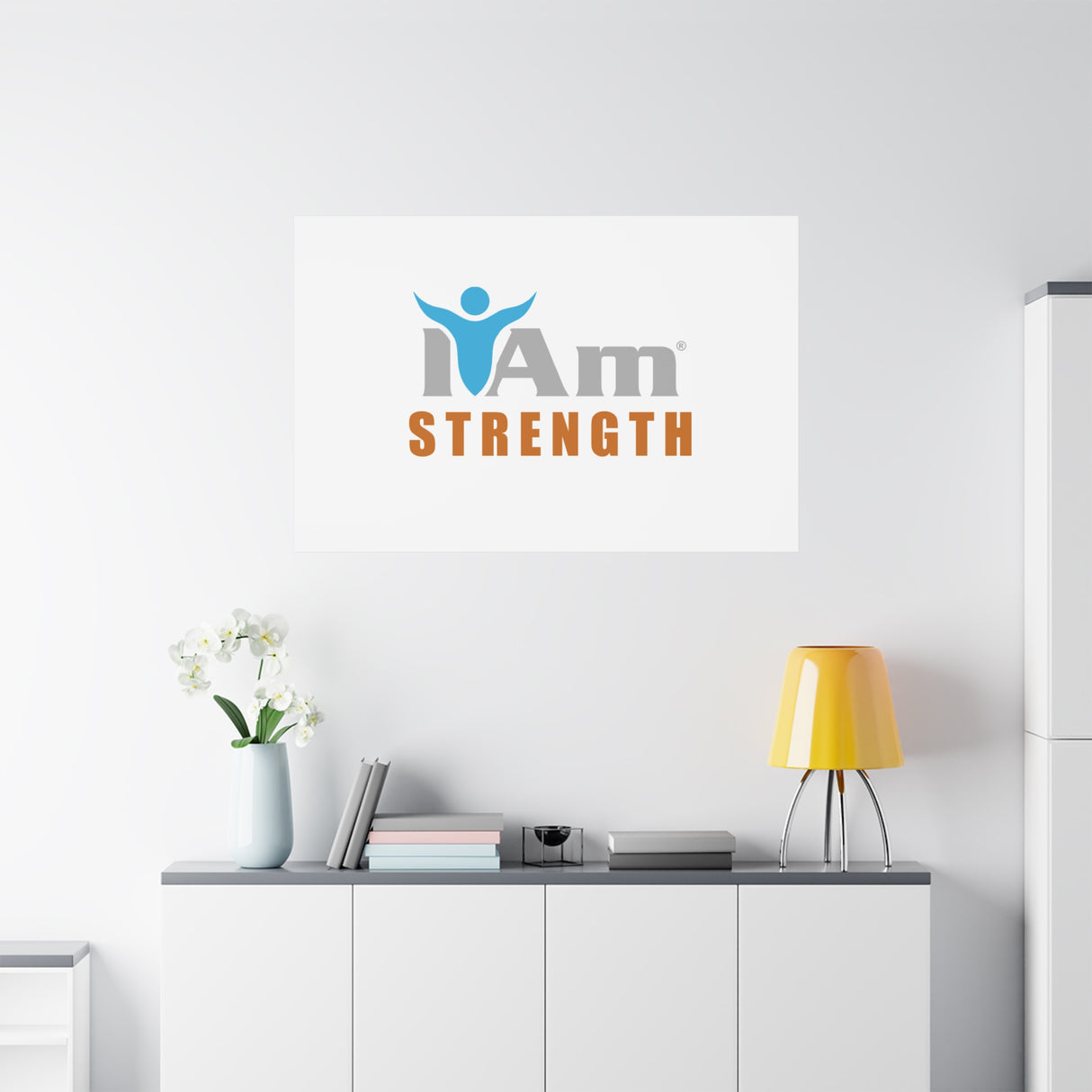 I Am Strength Canvas Wall Art - Inspirational Home Decor