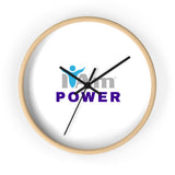 "I Am Power" Motivational Wall Clock - Modern Home Decor for Mindfulness and Serenity