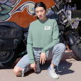 'I Am Peace' Stylish Women's Cropped Sweatshirt - Perfect for Casual Looks