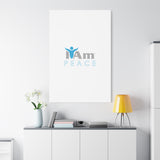 I Am Peace Canvas Wall Art - Inspirational Home Decor