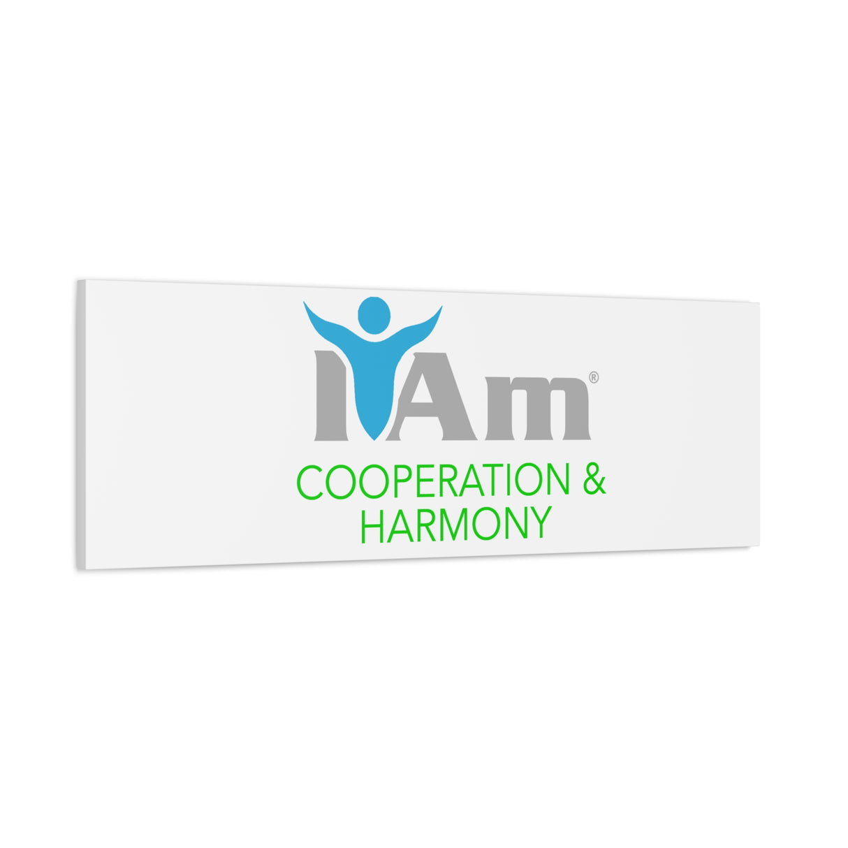 I Am Cooperation and Hamony Canvas Wall Art - Inspirational Home Decor