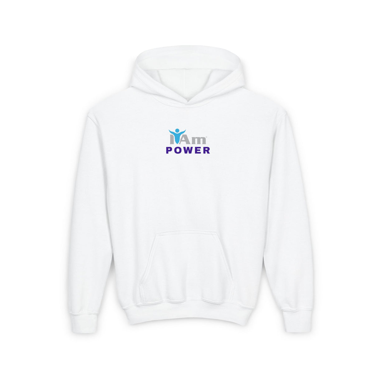 Girls' I Am Power Hoodie - Comfortable & Inspirational Sweatshirt for Kids