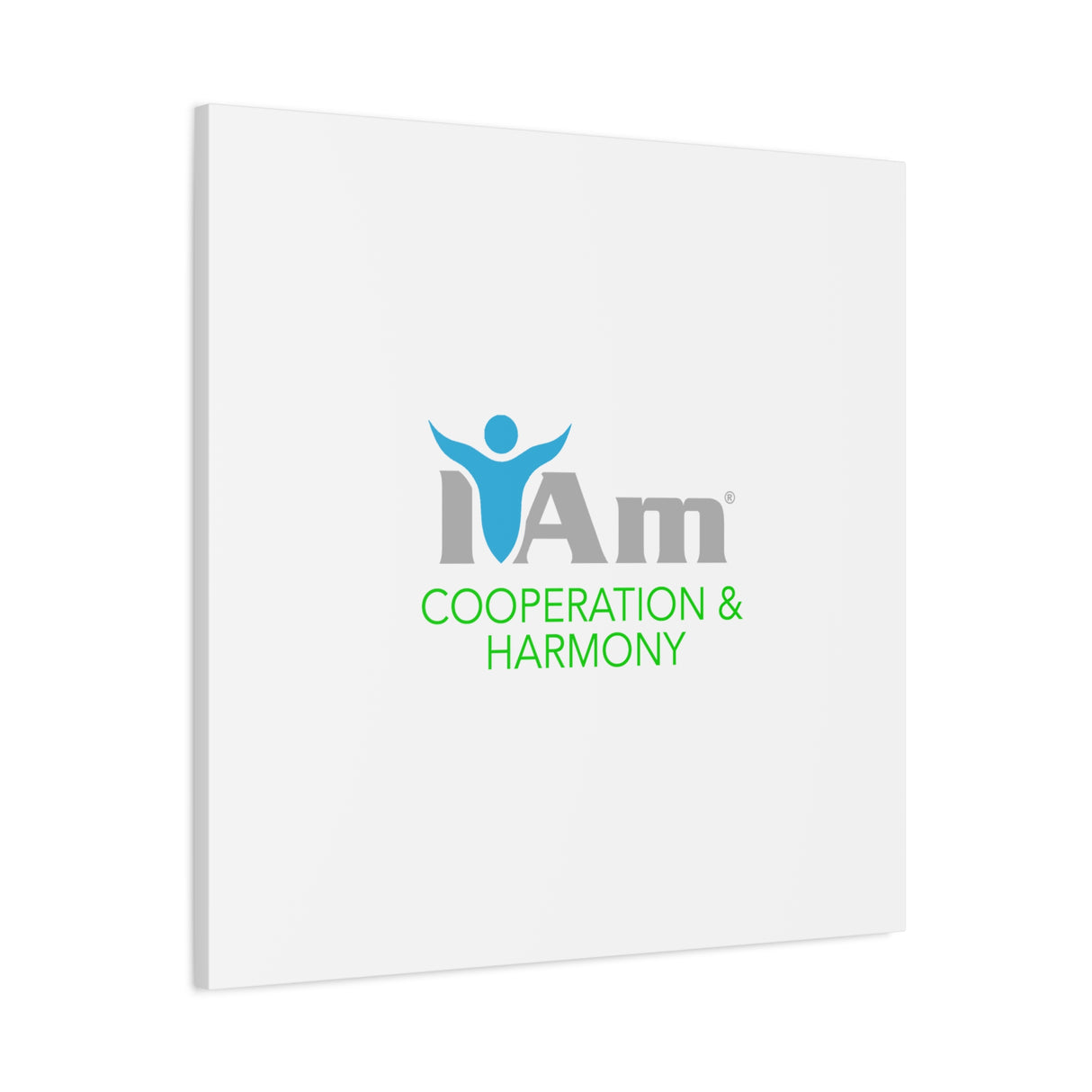 I Am Cooperation and Hamony Canvas Wall Art - Inspirational Home Decor