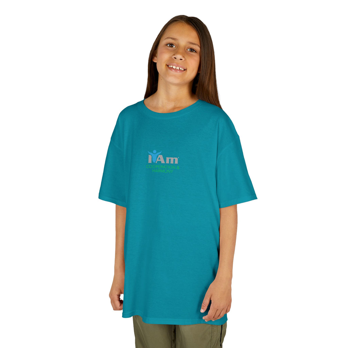 Girls Heavy Cotton 'I Am Cooperation and Harmony'™ Tee