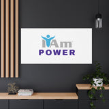 I Am Power Canvas Wall Art - Inspirational Home Decor