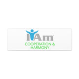 I Am Cooperation and Hamony Canvas Wall Art - Inspirational Home Decor