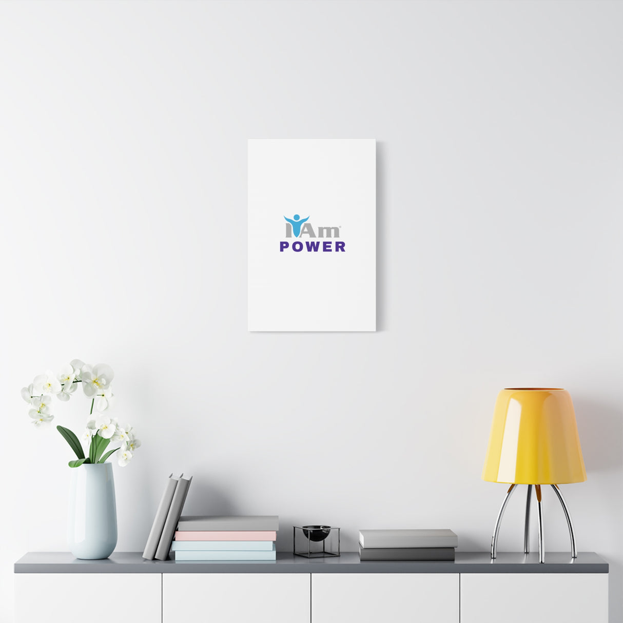 I Am Power Canvas Wall Art - Inspirational Home Decor