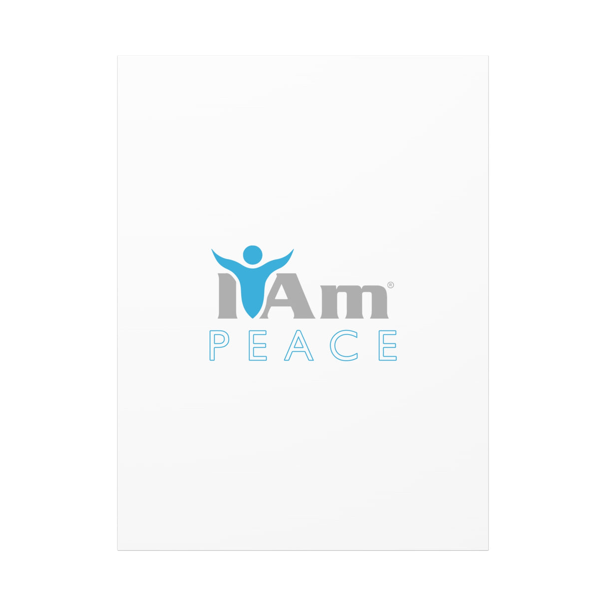 I Am Peace Canvas Wall Art - Inspirational Home Decor