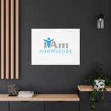 I Am Knowledge Canvas Wall Art - Inspirational Home Decor