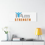 I Am Strength Canvas Wall Art - Inspirational Home Decor