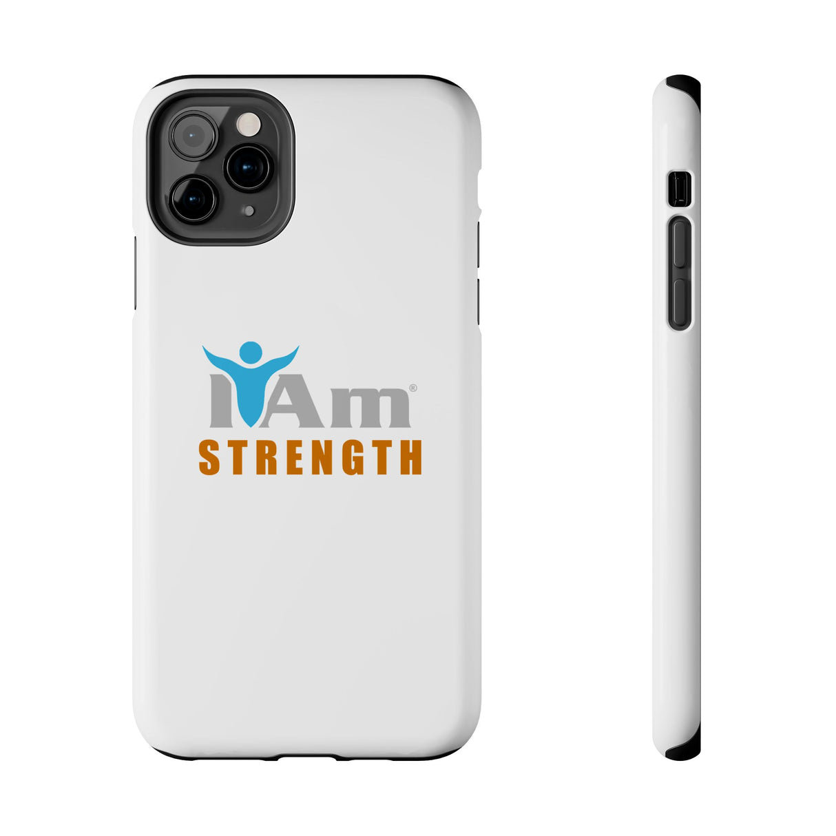 "I Am Strength" Affirmation Inspirational Tough Phone Case - I Am Strength Motivational Design