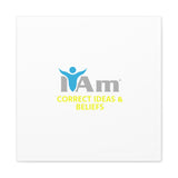 I Am Correct Ideas and Beliefs Canvas Wall Art - Inspirational Home Decor