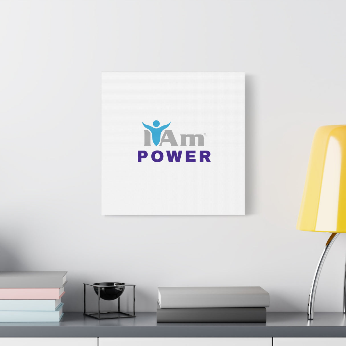 I Am Power Canvas Wall Art - Inspirational Home Decor