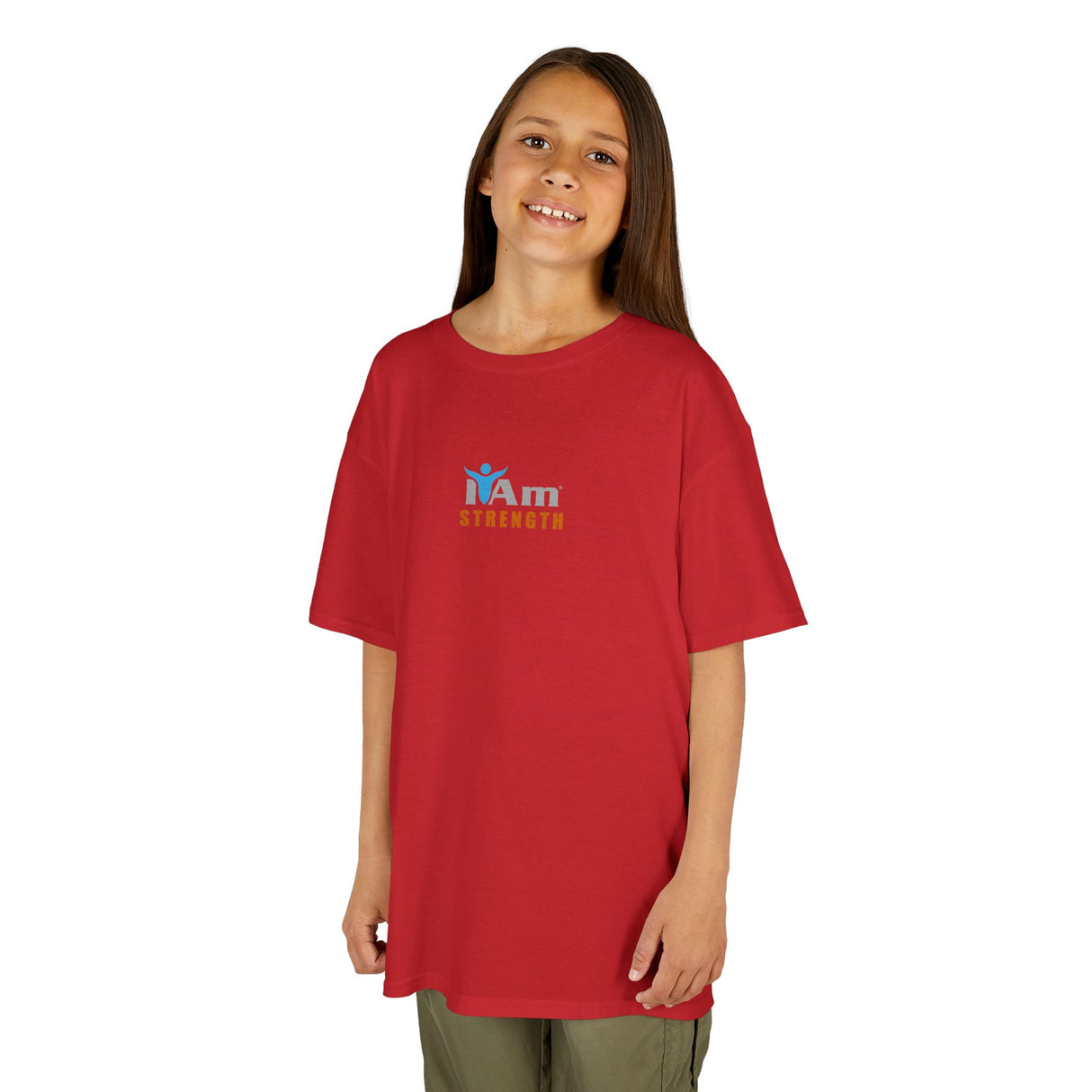 Girls Heavy Cotton 'I Am Strength'™ Tee