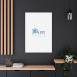 I Am Peace Canvas Wall Art - Inspirational Home Decor