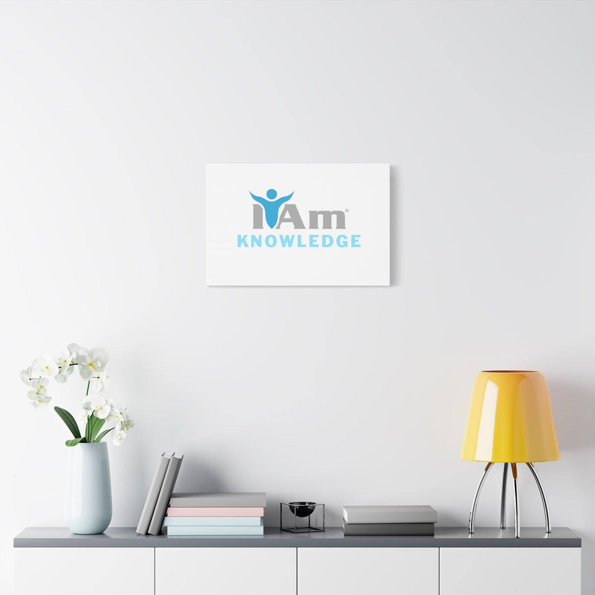 I Am Knowledge Canvas Wall Art - Inspirational Home Decor