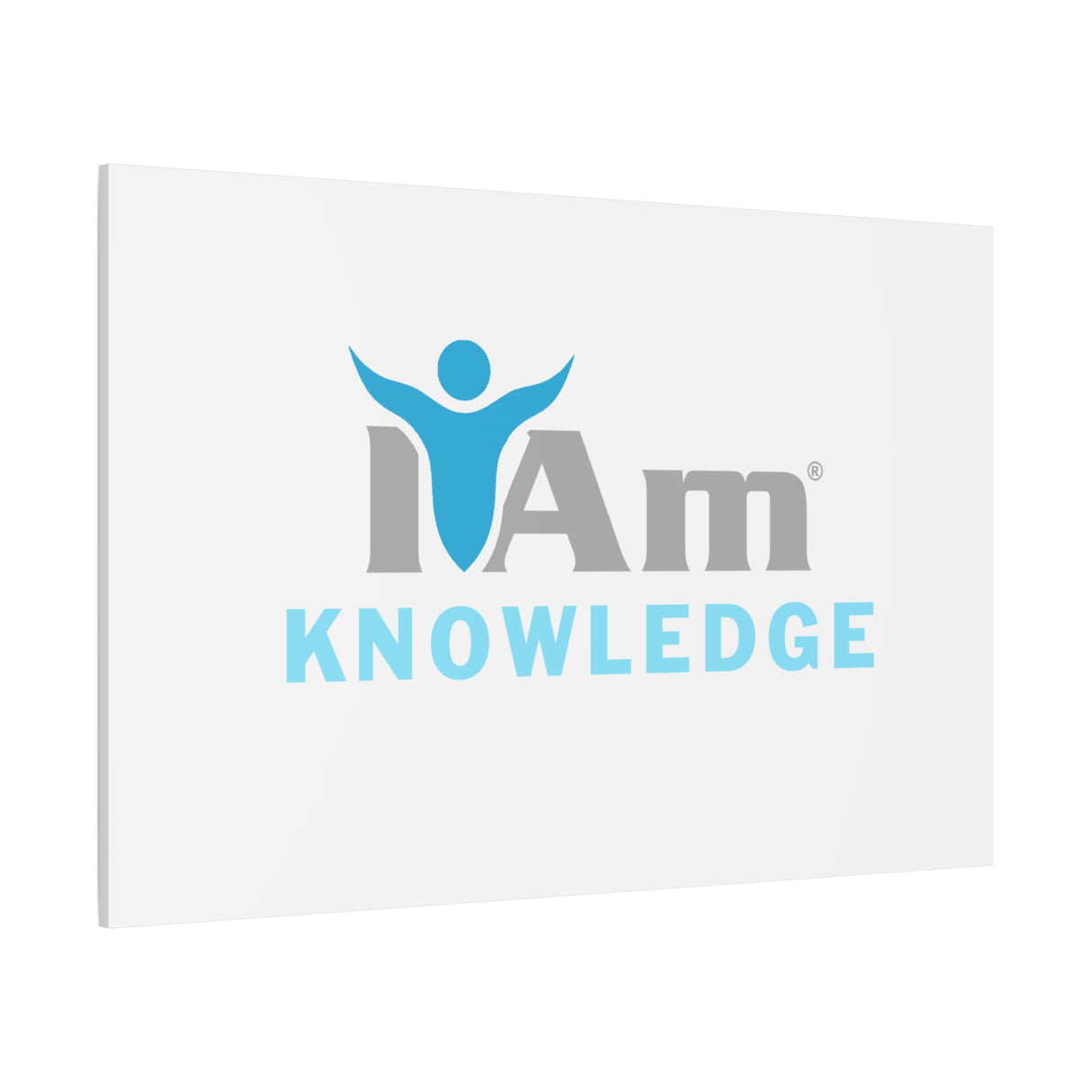 I Am Knowledge Canvas Wall Art - Inspirational Home Decor