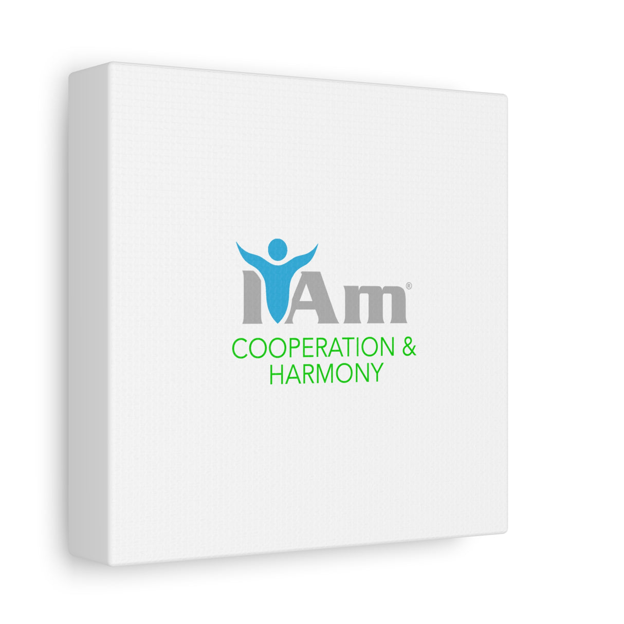 I Am Cooperation and Hamony Canvas Wall Art - Inspirational Home Decor