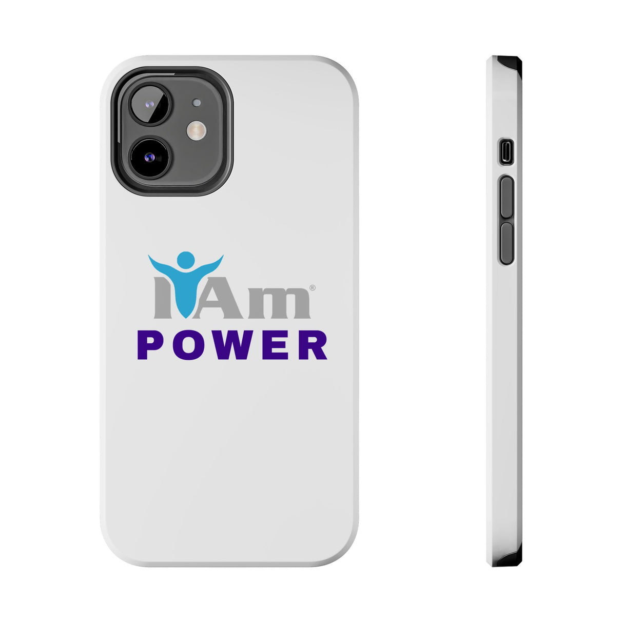 "I Am Power" Affirmation Inspirational Tough Phone Case - I Am POWER Motivational Design