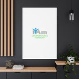 I Am Cooperation and Hamony Canvas Wall Art - Inspirational Home Decor