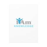 I Am Knowledge Canvas Wall Art - Inspirational Home Decor